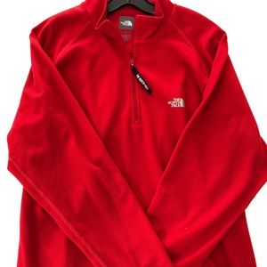 The north face long sleeve zip neck sweater